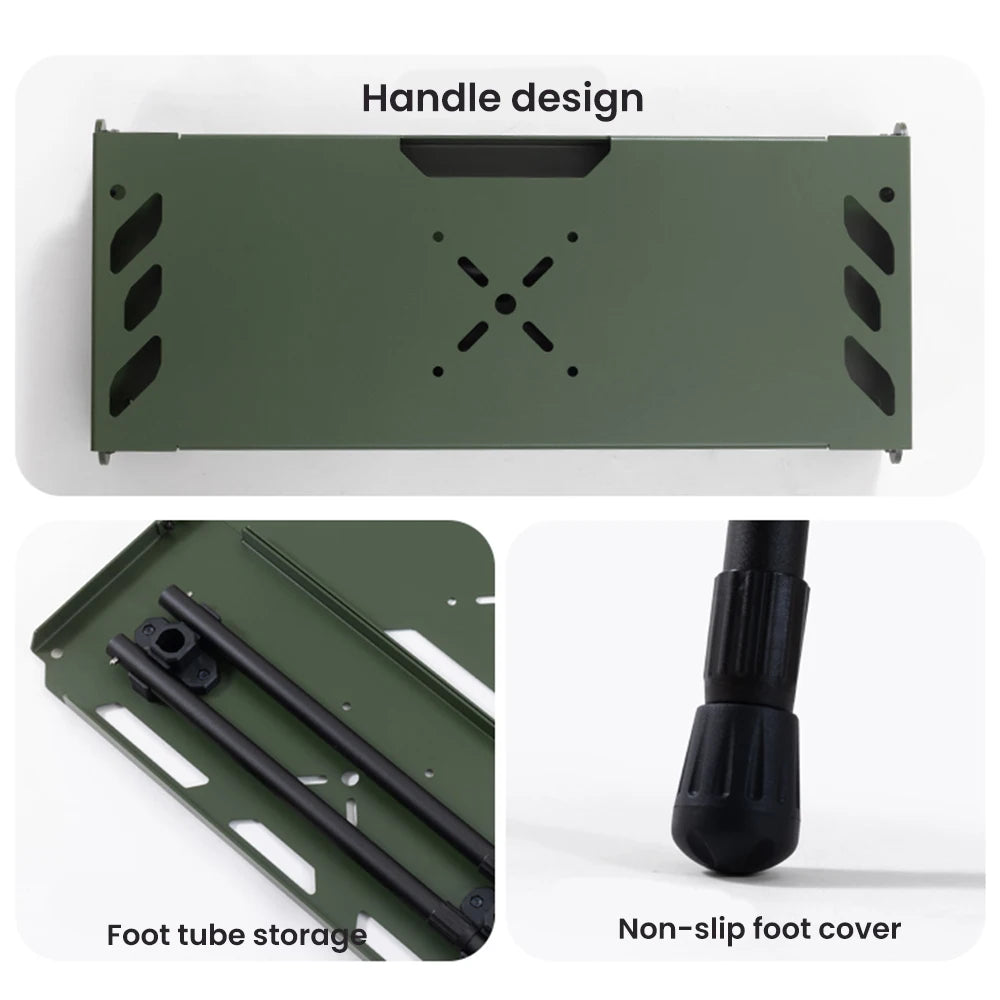 Folding Expandable Camping Table Lightweight Portable Aluminum