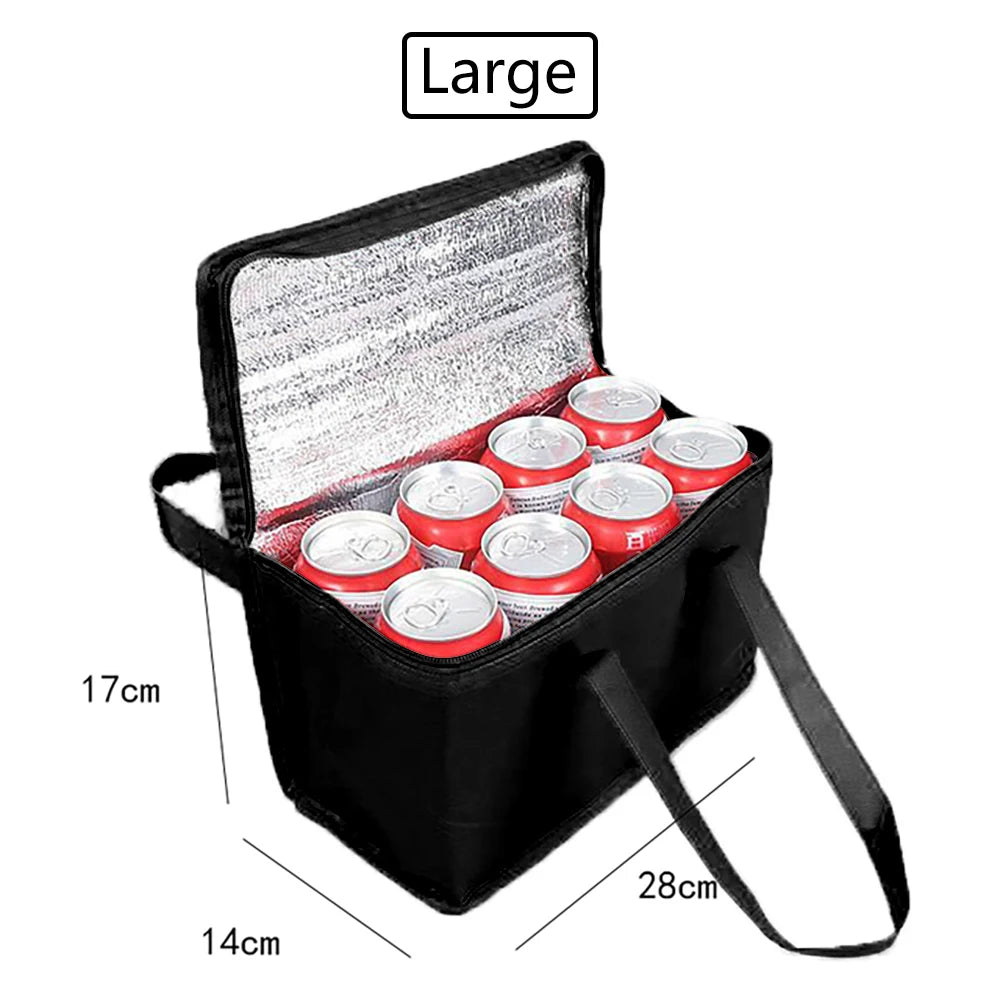 Portable Lunch Cooler Bag Folding Insulation Picnic Ice Pack Food Thermal Bag
