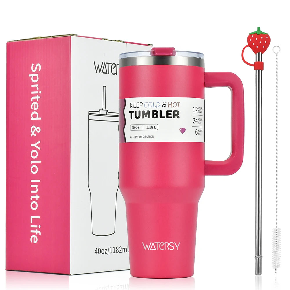 30oz/40OZ Stainless Steel Tumbler Large Capacity Thermal Bottle Double Vacuum Flasks Keep