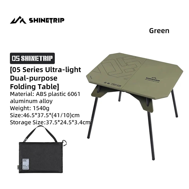 ShineTrip 05 Series Ultralight Dual Purpose Table Outdoor Camping
