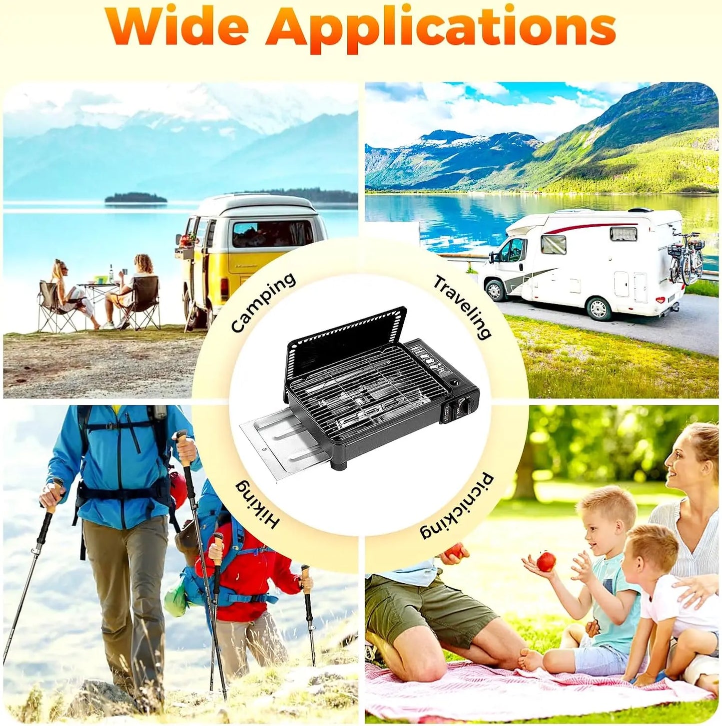 Camping Stove Gas Grill, Gas Stove Camping