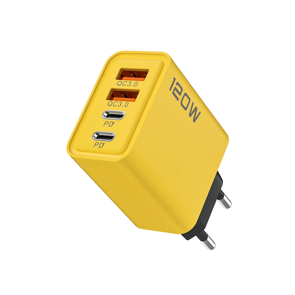 4 Ports USB C PD Charger Quick Charge 3.0 Type C
