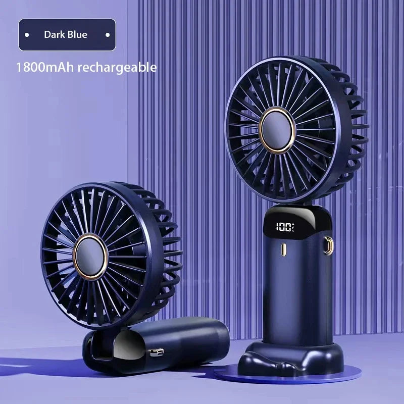 Handheld Mini Fan Foldable Portable Neck Hanging