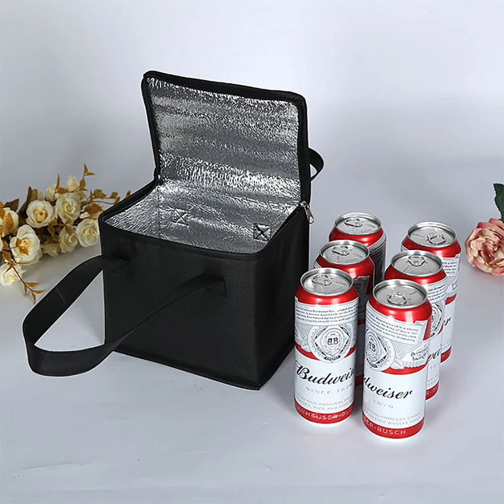 Portable Lunch Cooler Bag Folding Insulation Picnic Ice Pack Food Thermal Bag