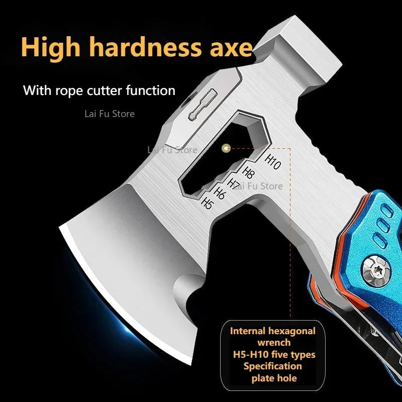 Multipurpose Outdoor Axe Hammer Pliers Folding Hammer