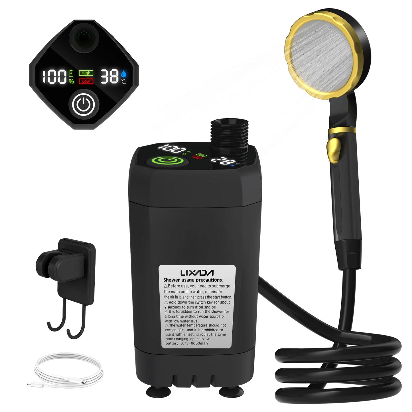 Camping Shower Pump RV Outdoor Shower
