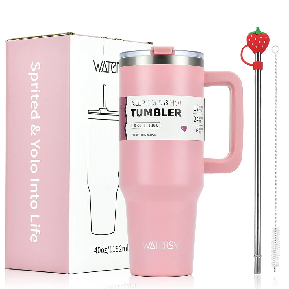 30oz/40OZ Stainless Steel Tumbler Large Capacity Thermal Bottle Double Vacuum Flasks Keep