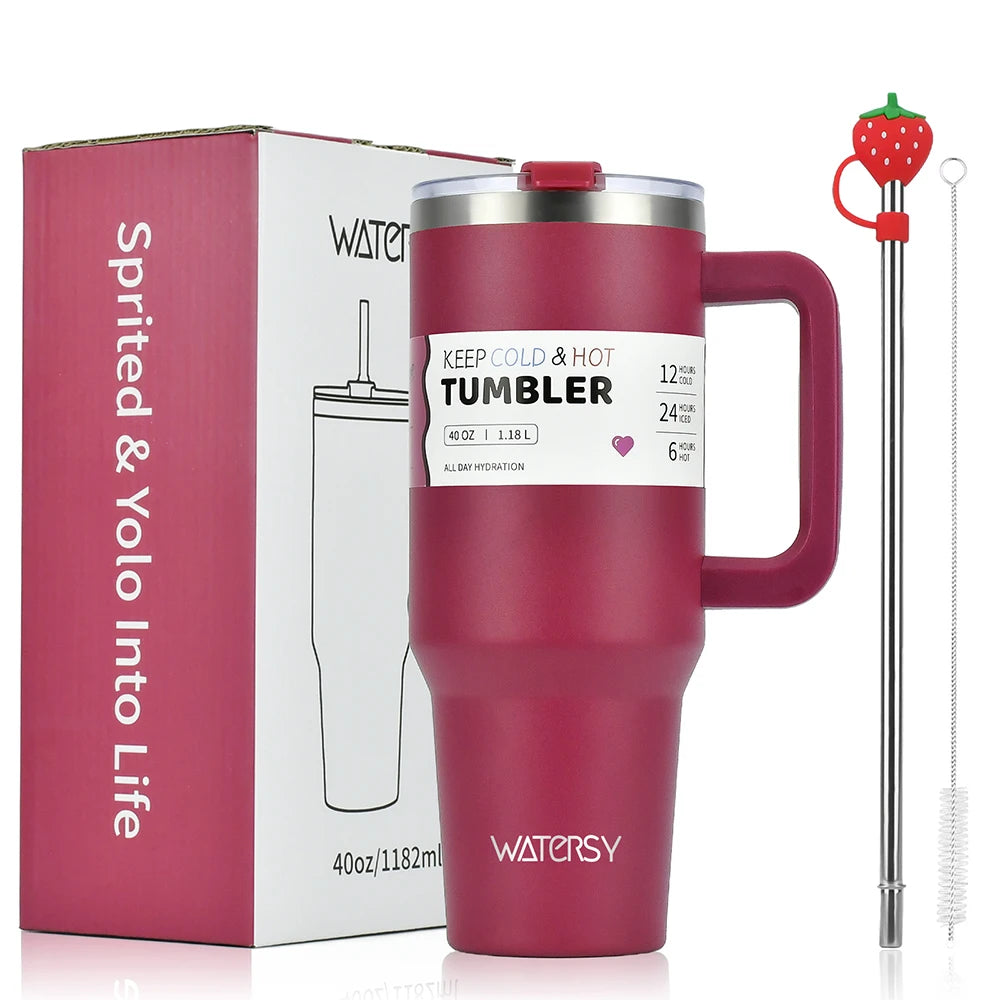 30oz/40OZ Stainless Steel Tumbler Large Capacity Thermal Bottle Double Vacuum Flasks Keep