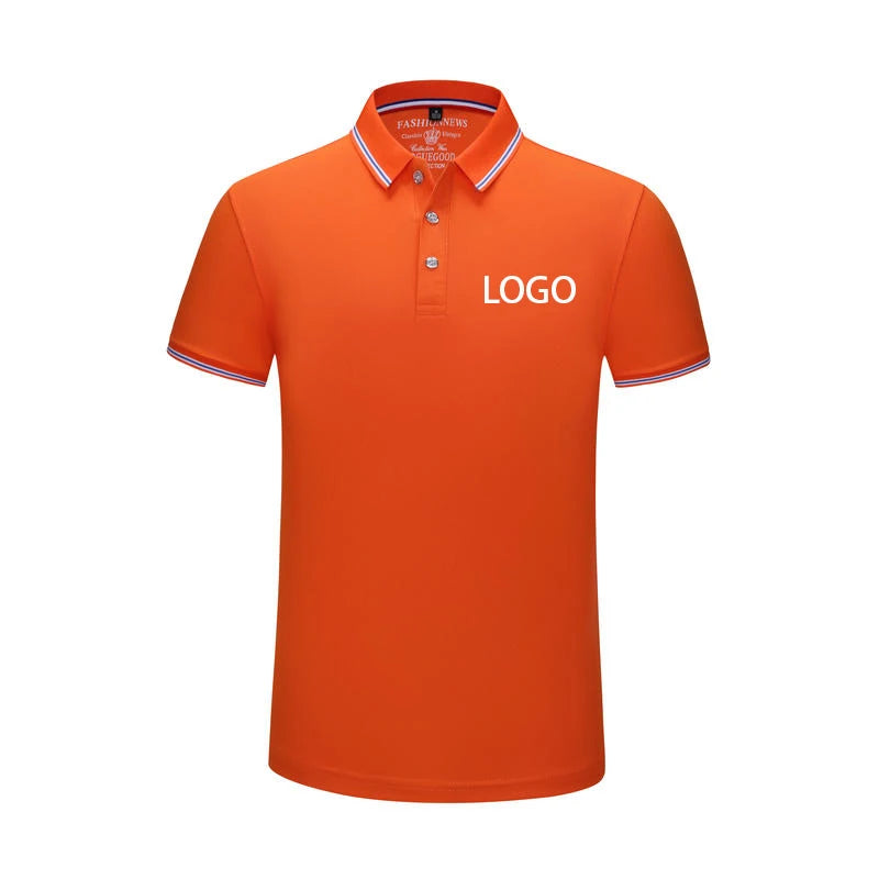 Summer Men And Women Polo Shirts Custom Logo Embroidery Print Polyester