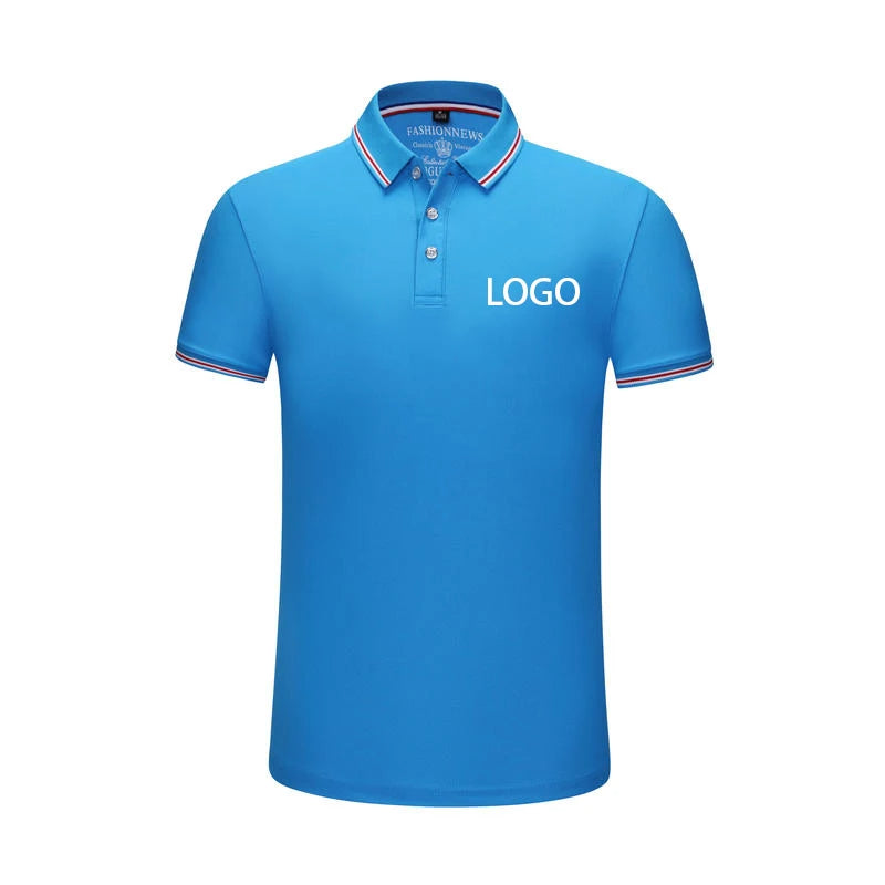 Summer Men And Women Polo Shirts Custom Logo Embroidery Print Polyester