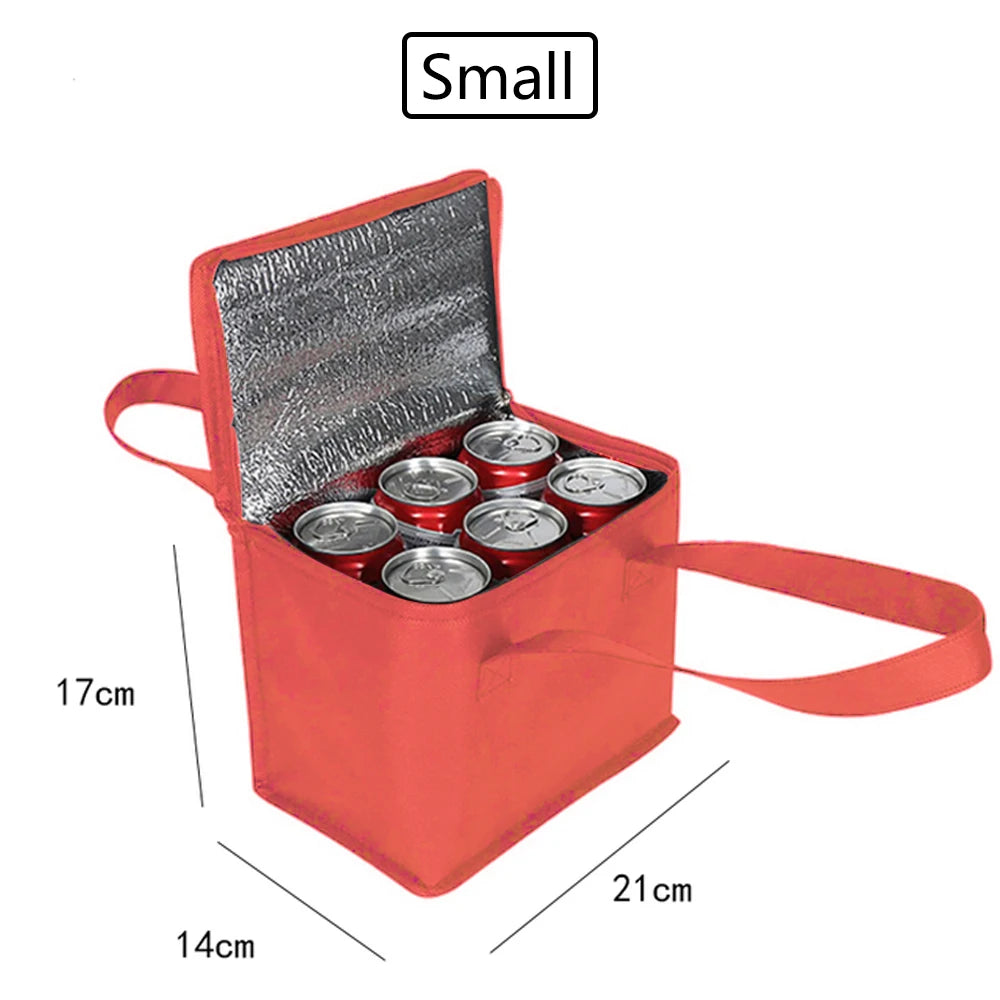 Portable Lunch Cooler Bag Folding Insulation Picnic Ice Pack Food Thermal Bag