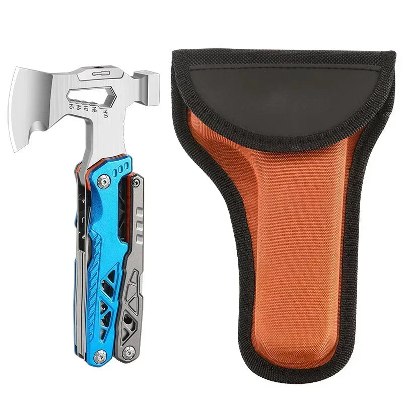 Multipurpose Outdoor Axe Hammer Pliers Folding Hammer