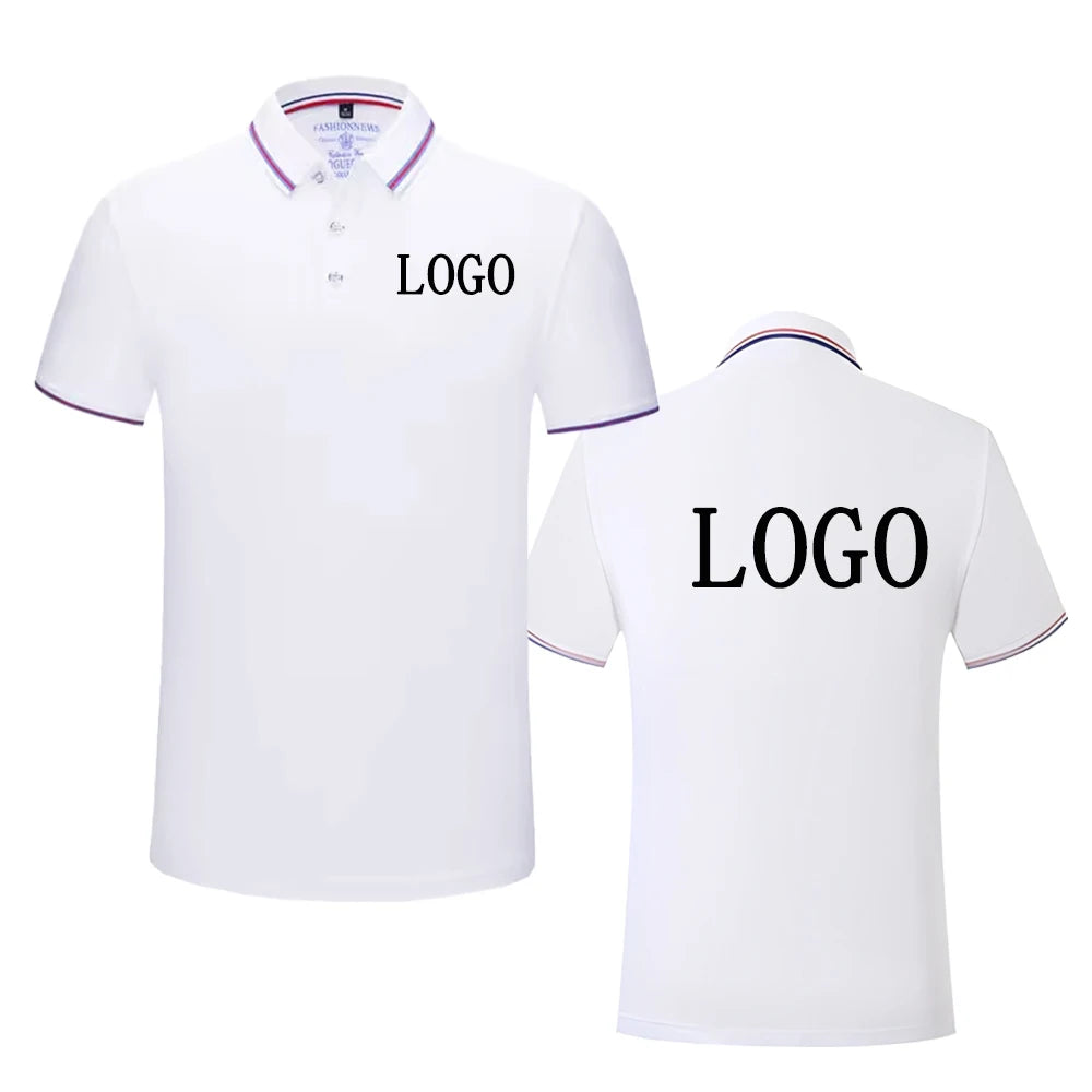 Summer Men And Women Polo Shirts Custom Logo Embroidery Print Polyester
