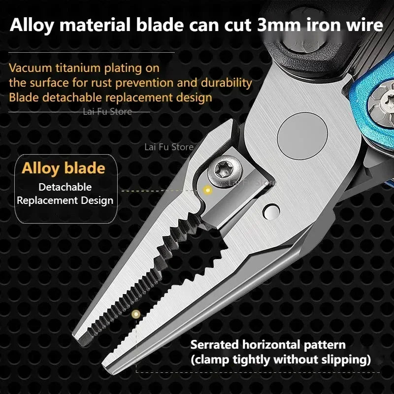 Multipurpose Outdoor Axe Hammer Pliers Folding Hammer