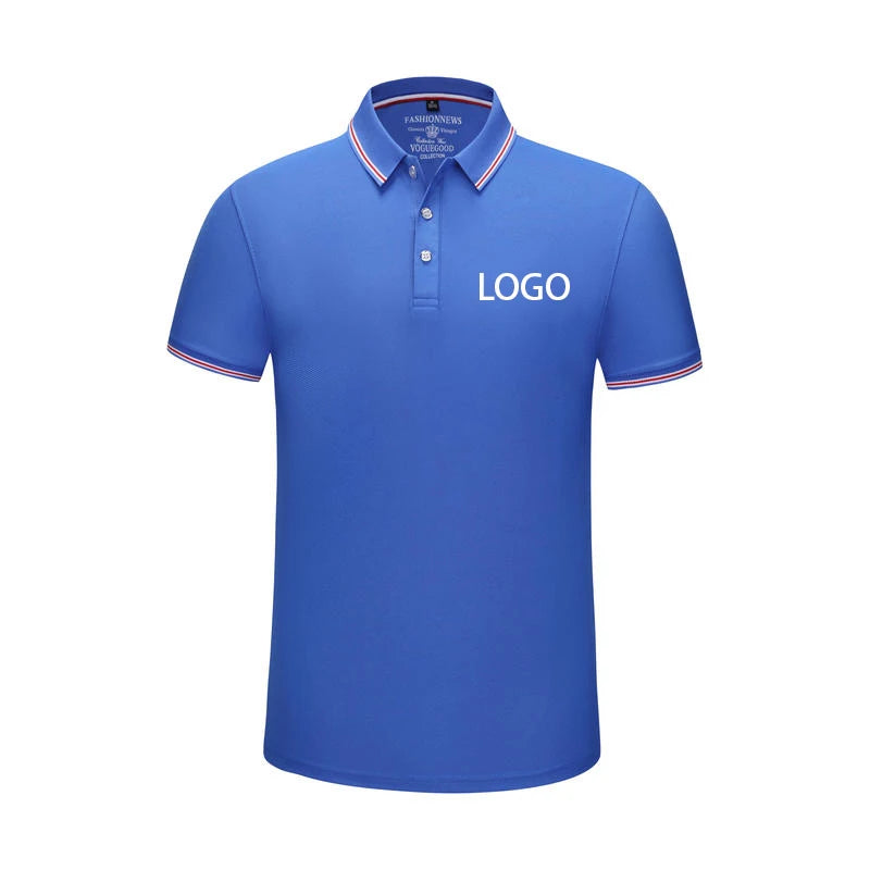 Summer Men And Women Polo Shirts Custom Logo Embroidery Print Polyester