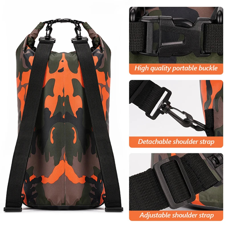 30L 15L Waterproof Dry Bags With Wet Separation Pocket