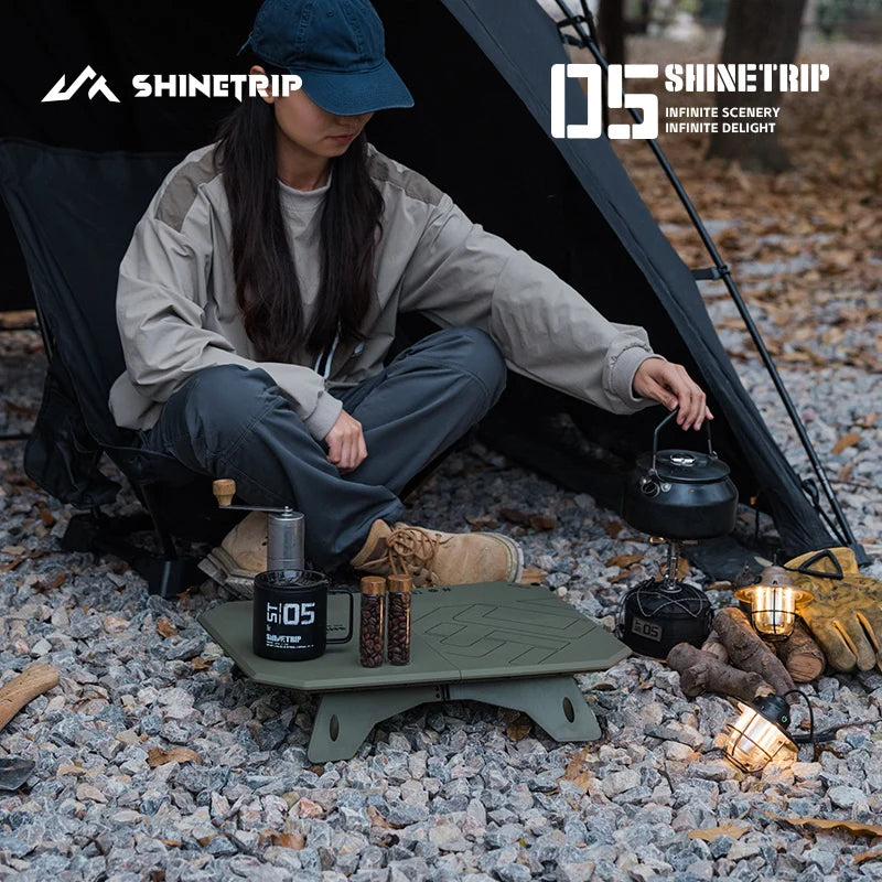 ShineTrip 05 Series Ultralight Dual Purpose Table Outdoor Camping