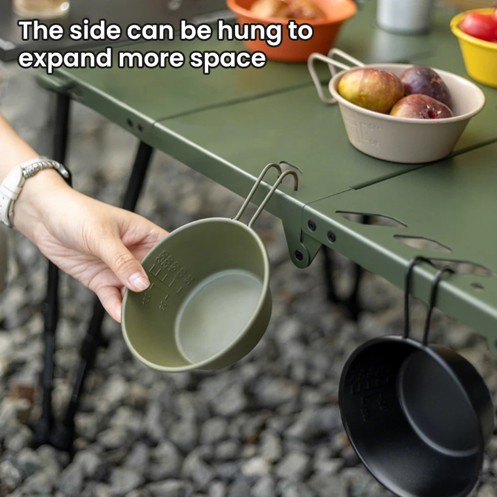 Folding Expandable Camping Table Lightweight Portable Aluminum