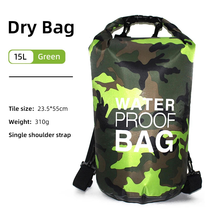30L 15L Waterproof Dry Bags With Wet Separation Pocket