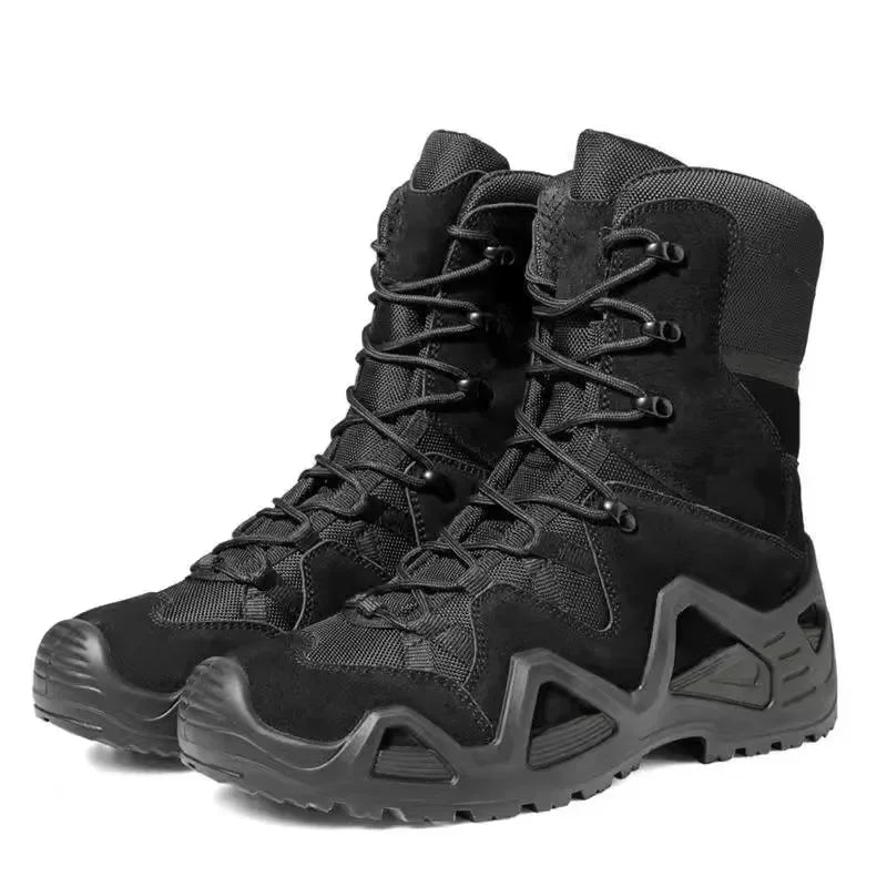 Mens Combat Tactical Boots WaterProof Outdoor Hiking
