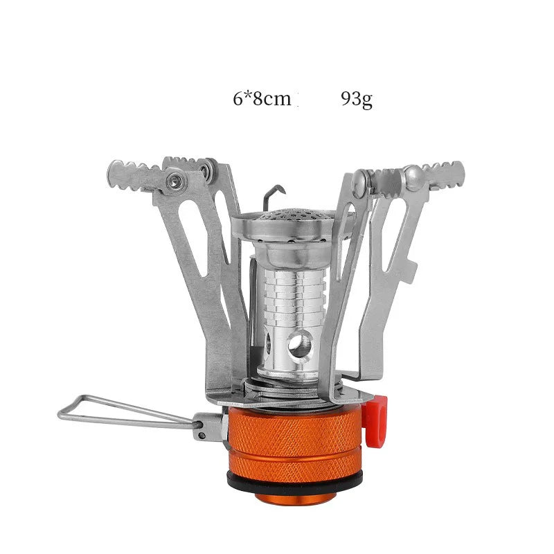 Foldable Outdoor Stove Ultra-light Alloy Mini Gas Stove for Camping