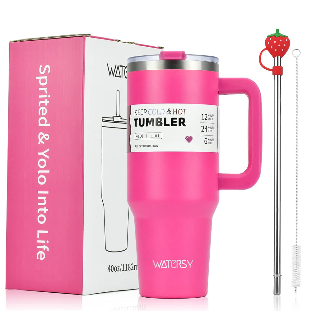30oz/40OZ Stainless Steel Tumbler Large Capacity Thermal Bottle Double Vacuum Flasks Keep