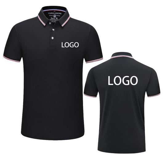 Summer Men And Women Polo Shirts Custom Logo Embroidery Print Polyester