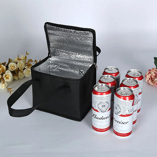 Portable Lunch Cooler Bag Folding Insulation Picnic Ice Pack Food Thermal Bag