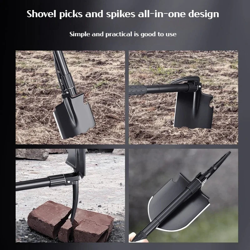 Multifunctional garden shovel for camping, suitable for camping