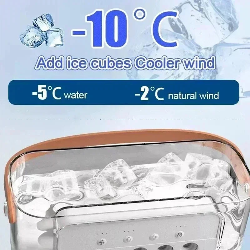 New 3 In 1 Fan AIr Conditioner Household Mini Air Cooler LED