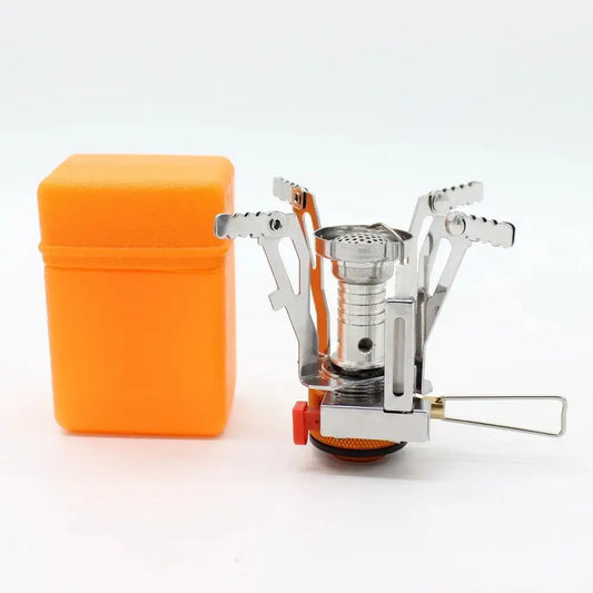 Foldable Outdoor Stove Ultra-light Alloy Mini Gas Stove for Camping