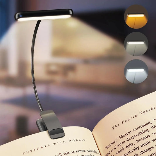 14Leds Book Light USB Rechargeable Reading Light Warm Cool White