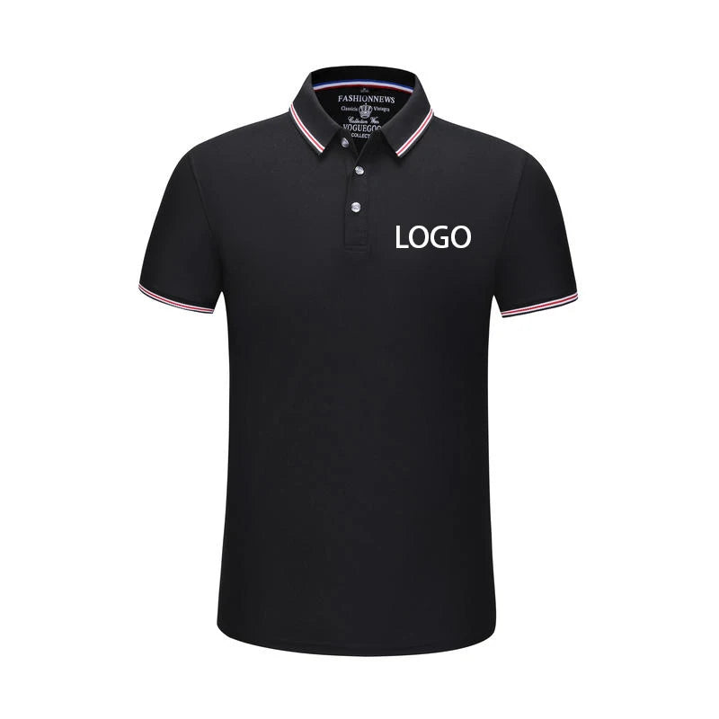 Summer Men And Women Polo Shirts Custom Logo Embroidery Print Polyester