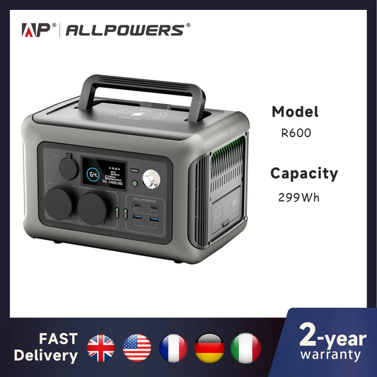ALLPOWERS Portable Power Station R600, 299Wh LiFeP04 Battery